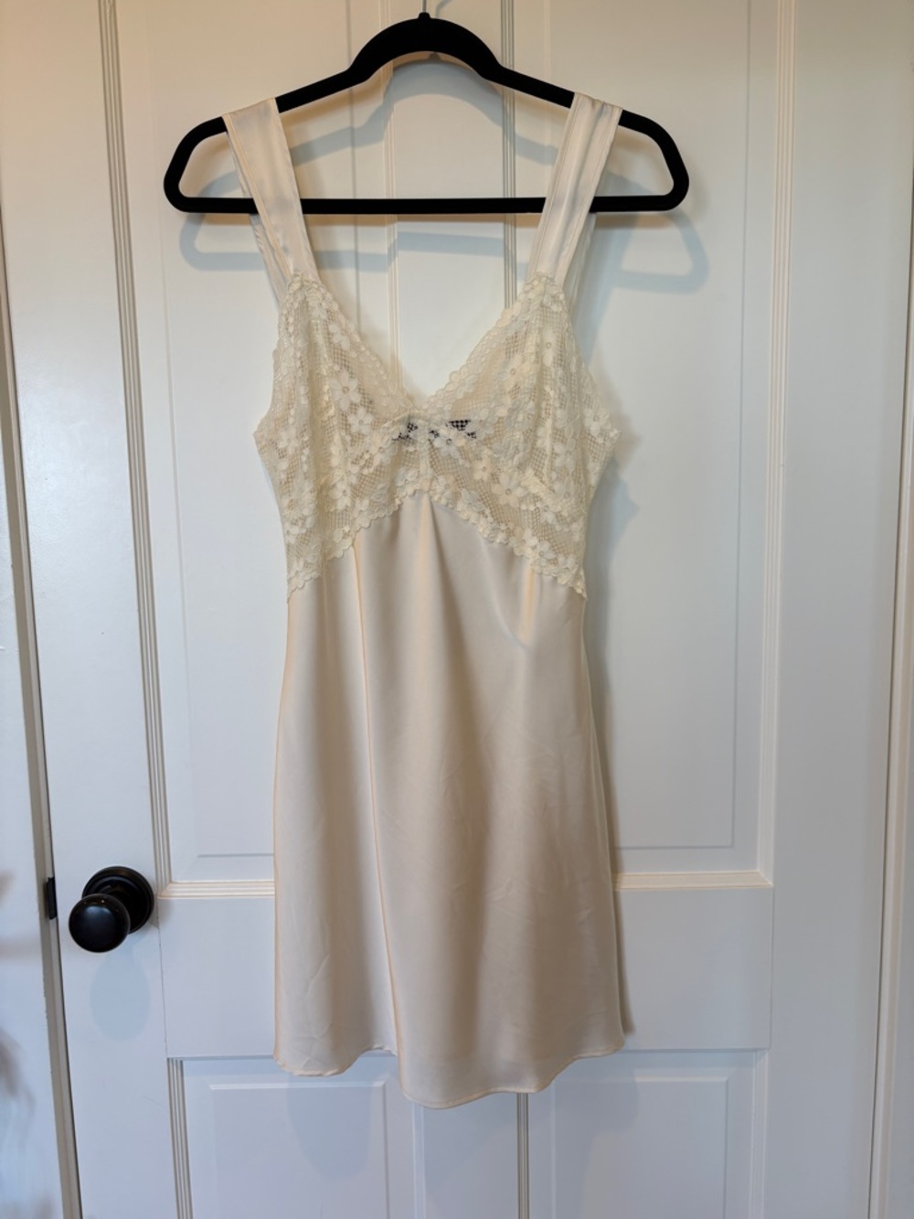 Lioness Ivory Lace-Trim Slip Dress